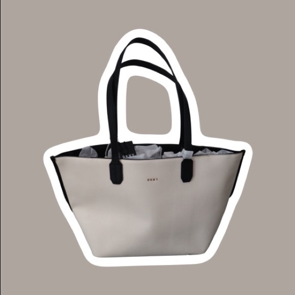 DKNY Black and cream Tote with Card - Picture 4 of 5